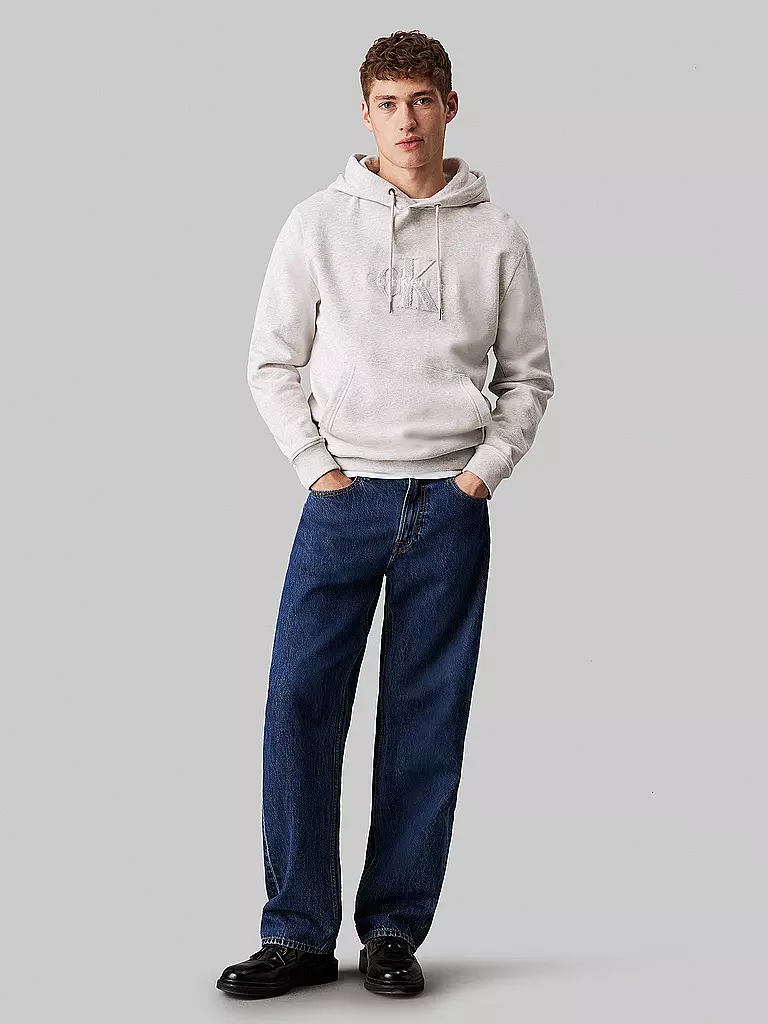 CALVIN KLEIN JEANS Kapuzensweater - Hoodie grau
