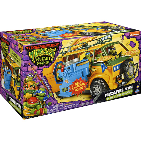 Turtles Mayhem Group Pizza Delivery Van varevogn