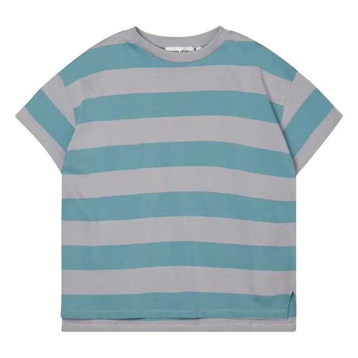 Main Story T-shirt Oversize Rayé | Gris