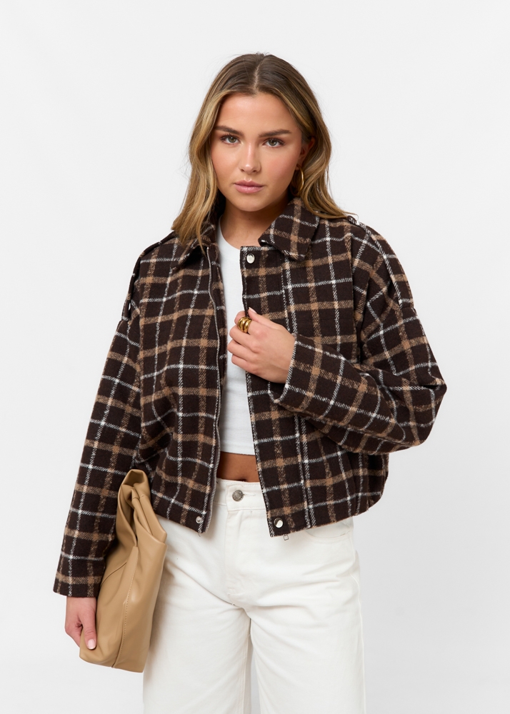 Elisa jacket choco bruin