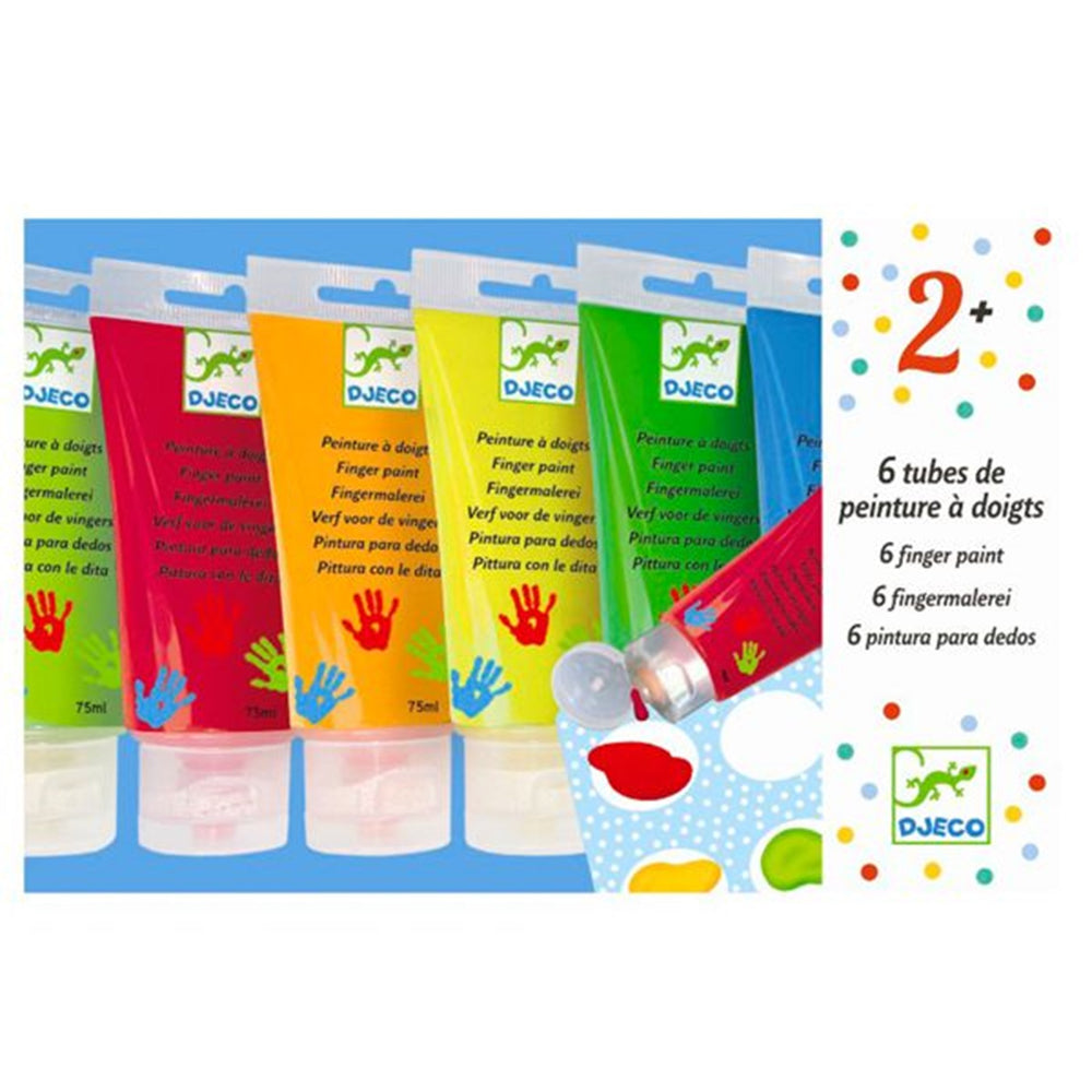 Køb Djeco Peinture A Doigts 6 Finger Paint Tubes