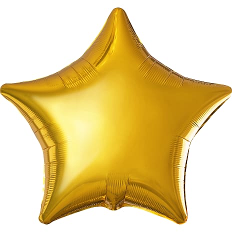 Salling folieballon stjerne Ø: 45 cm - guld