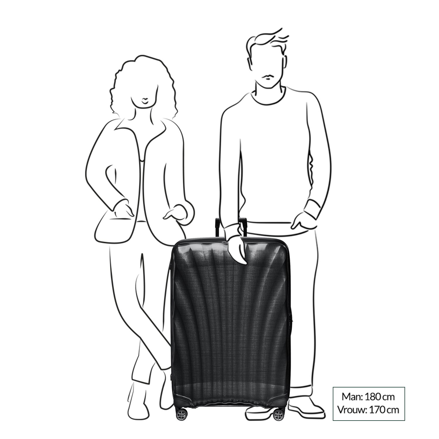 Samsonite C-Lite Spinner 86 off white