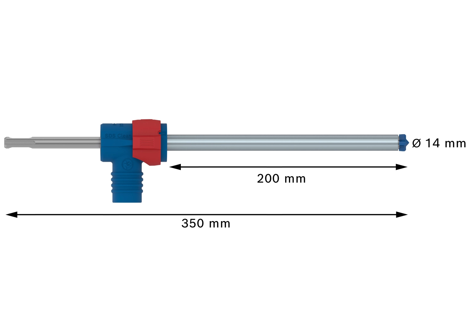 Bosch 2608901767 EXPERT Hamerboor SDS Clean SDS plus-8X - 14x200x350mm met connector