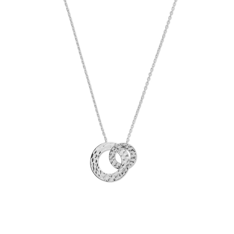 Collier martelé plaqué or jaune ou argent MATHILDA - Bijoux Privés Discovery