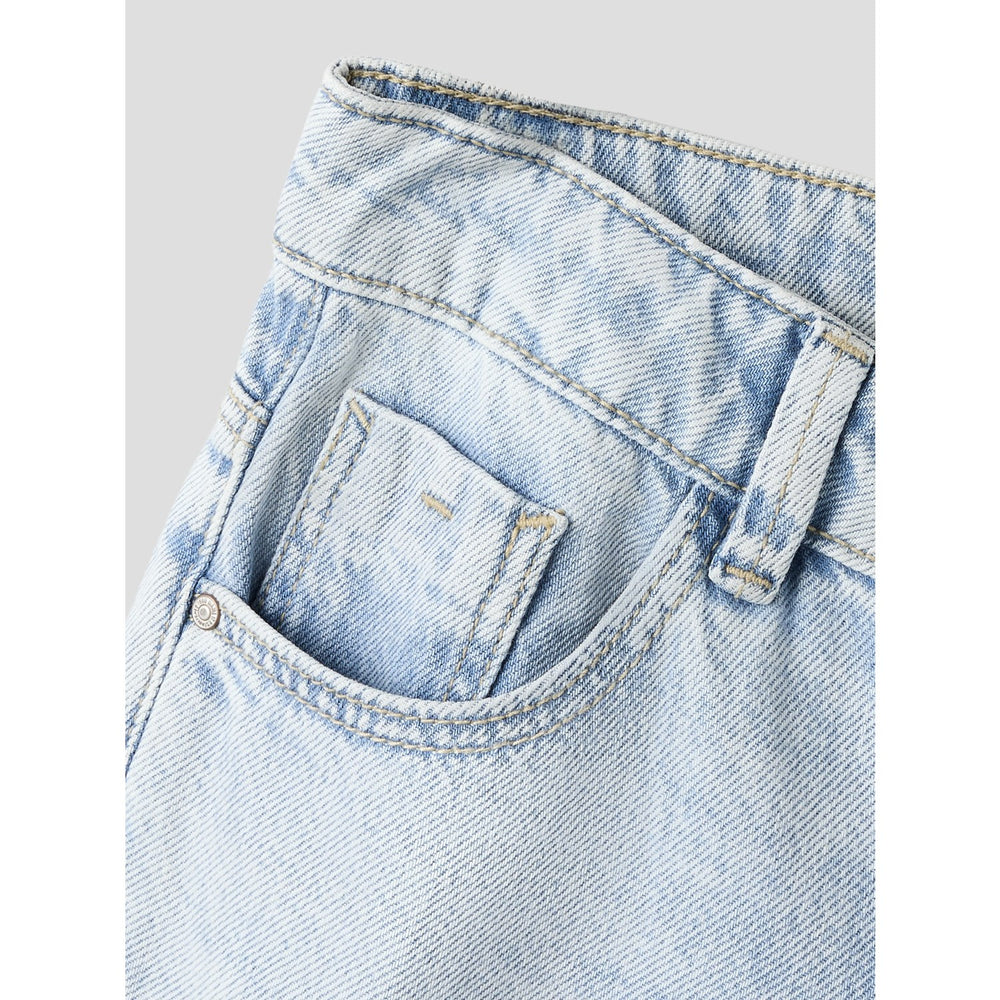 Køb Name It Light Blue Denim Nkfrose Wide Jeans 5529-Be Noos