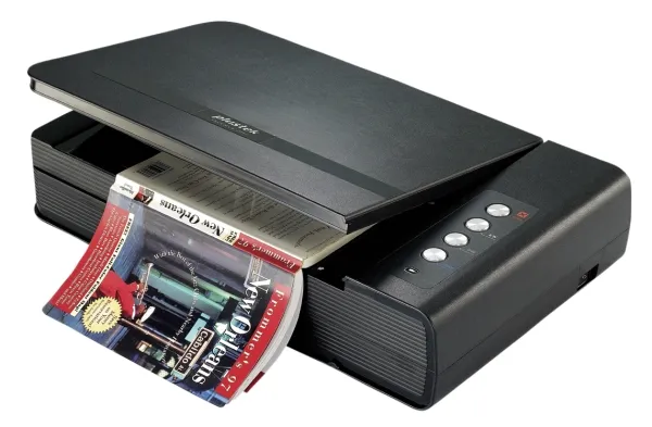 Plustek OpticBook 4800 - Flatbed-scanner - CCD - A4/Letter - 1200 dpi - op til 2500 scanninger pr. dag - USB 2.0