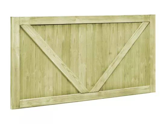 Portillons de jardin 2 pcs Bois de pin imprégné 300x75