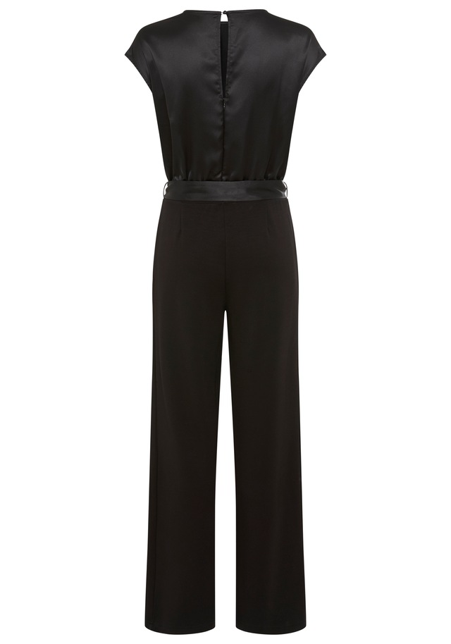 Laura Scott Jumpsuit , aus glänzendem Satin mit bequemer Jersey-Hose - NEUE KOLLEKTION
