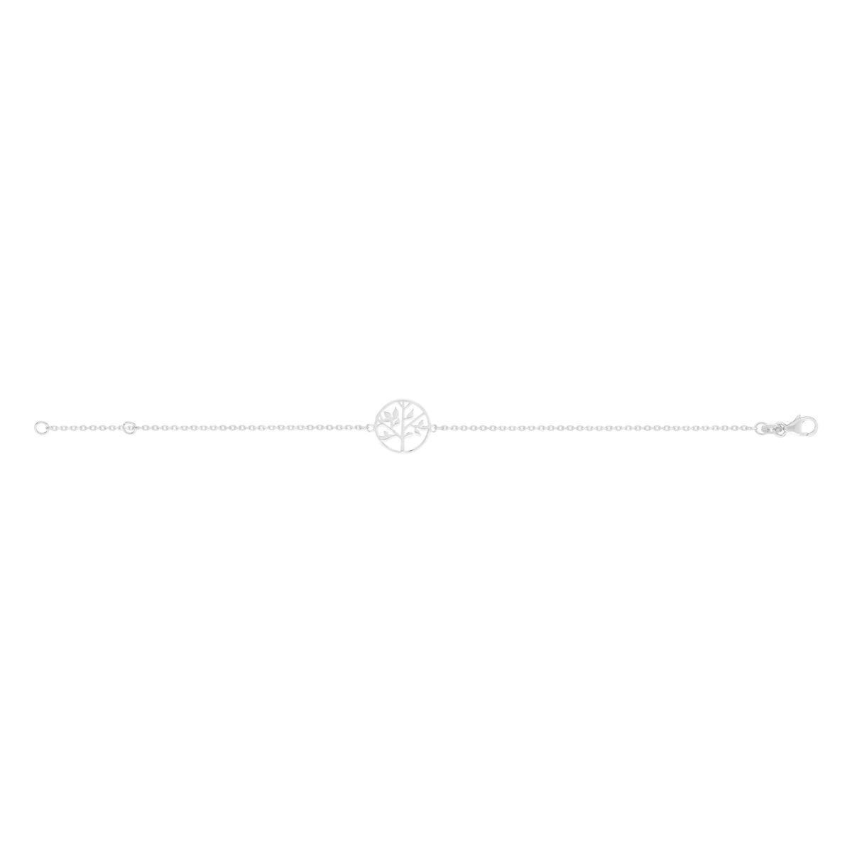 Bracelet argent 925, motif arbre de vie 18 cm