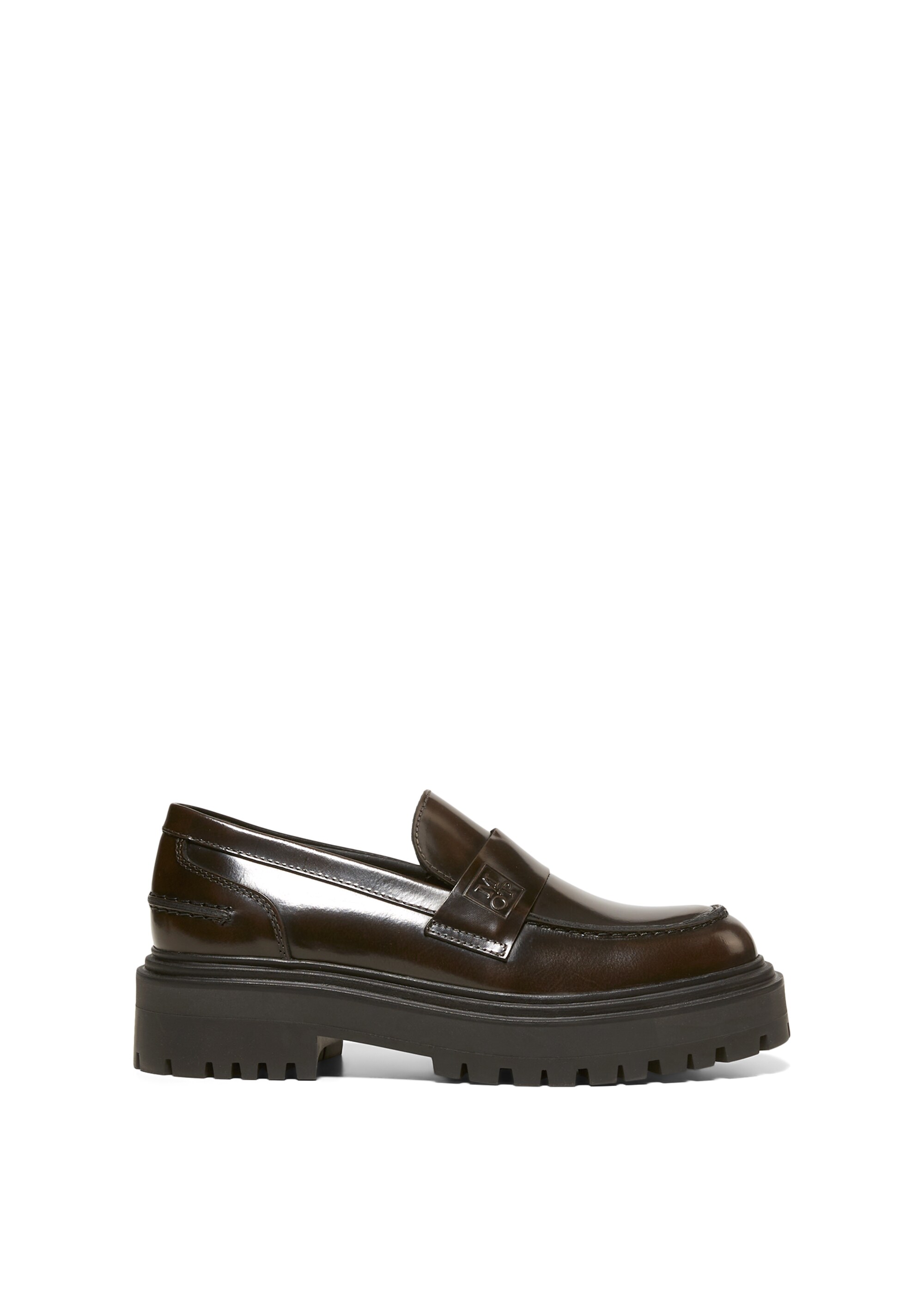 Chunky-Loafer aus poliertem Kalbleder