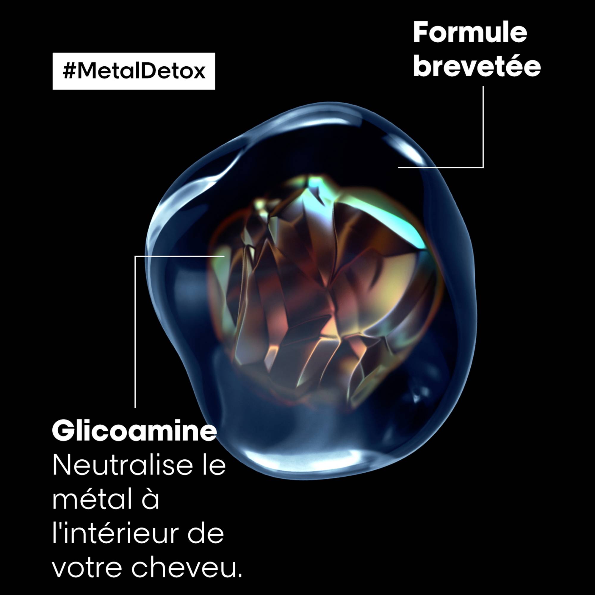 Crème haute protection sans rinçage Metal Detox / 100ml