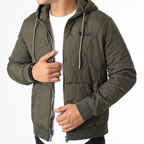 Veste Zippée Capuche M22585CJA Vert Kaki