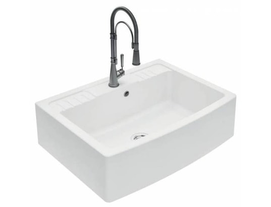 LUISINA - Evier à poser Timbre d'office luisigranit blanc EV9530006