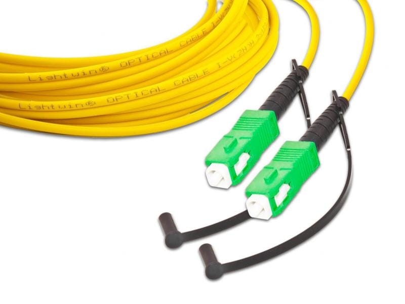 Lightwin LWL-Patchkabel SM SC/APC – SC/APC, OS2, Simplex, 1 Singlemode SC/APC-SC/APC Simplex OS2 10 m