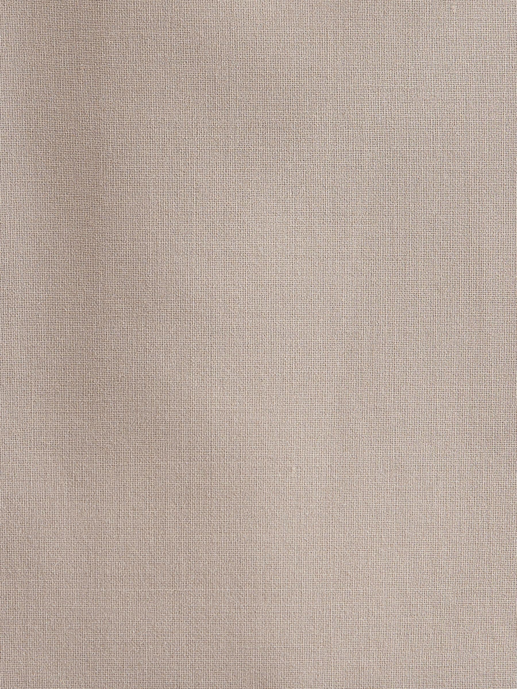 Pastelgeel - Slim fit Jack van wol Blend Motionflex Pak