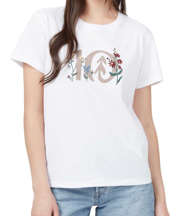 Floral Logo T-Shirt Women dame-T-shirt