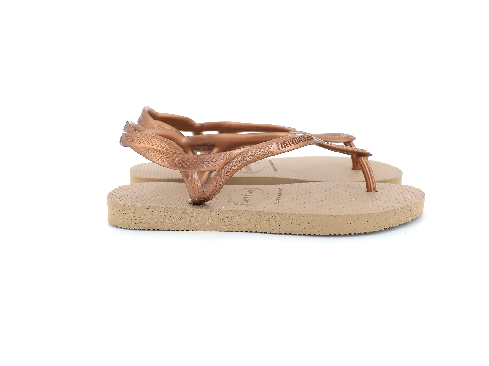 Havaianas-LUNA -  4129697 Plastique Or rose