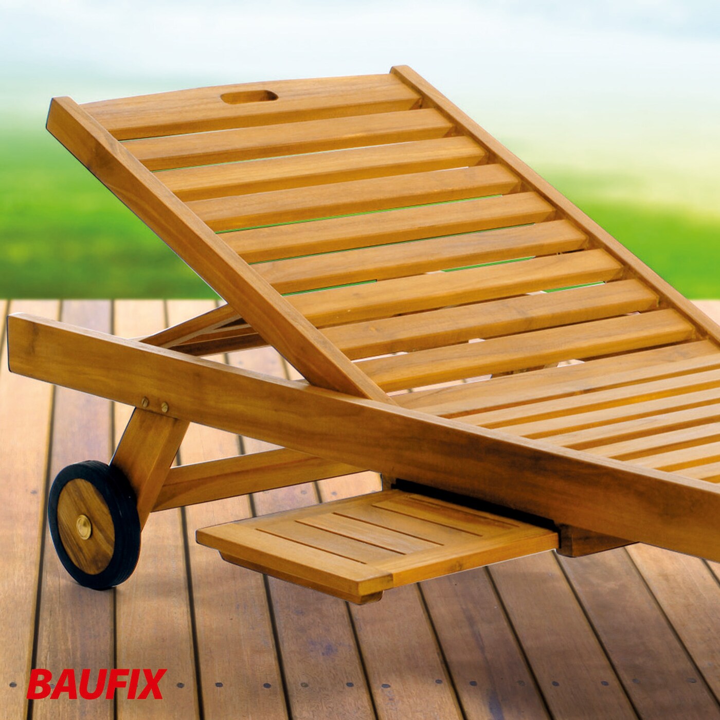 BAUFIX Terrassen- & Gartenmöbel-Lasur lärche matt, 2.5 Liter, Holzöl
