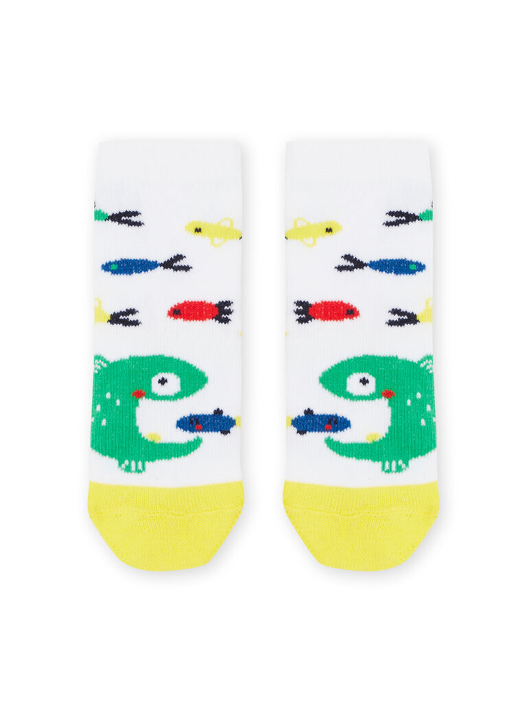 Chaussettes multicolores à imprimé poissons