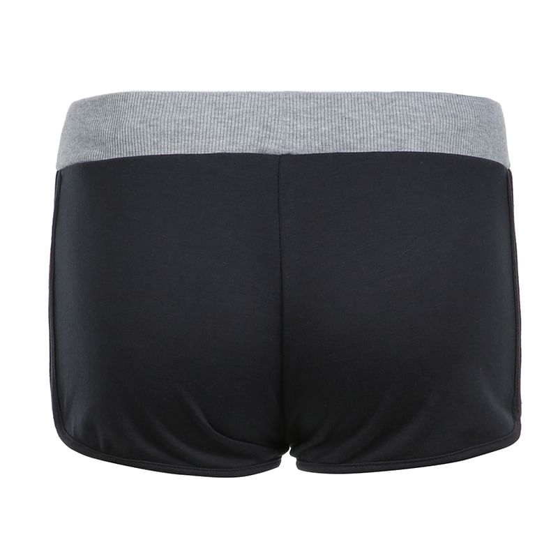 Genrovia - Lage sweatshorts met tekstprint en paneel