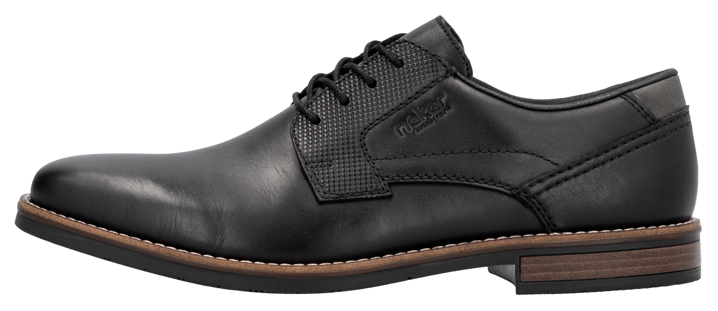 Rieker Schnürschuh  , Businessschuh, Halbschuh, Festtagsschuh mit Leder-Decksohle