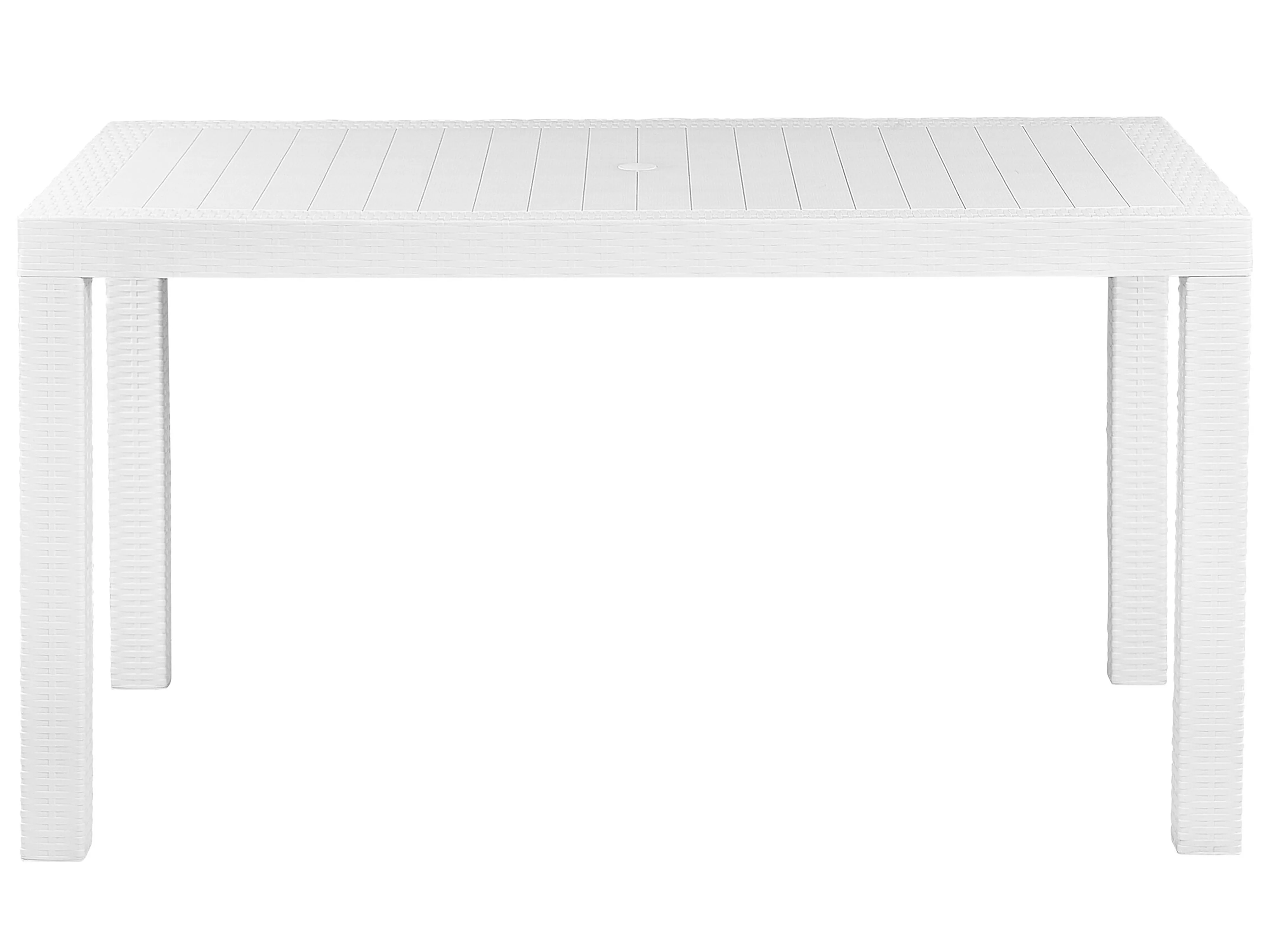 Tuin eettafel FOSSANO 140 cm 80 cm Wit