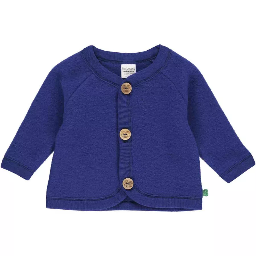 Fred's World Fleecejacke aus Merinowolle blue