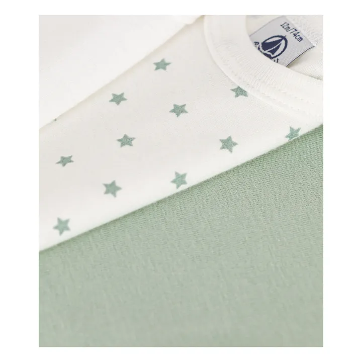 Petit Bateau Lot 3 Bodies Melistar | Sauge