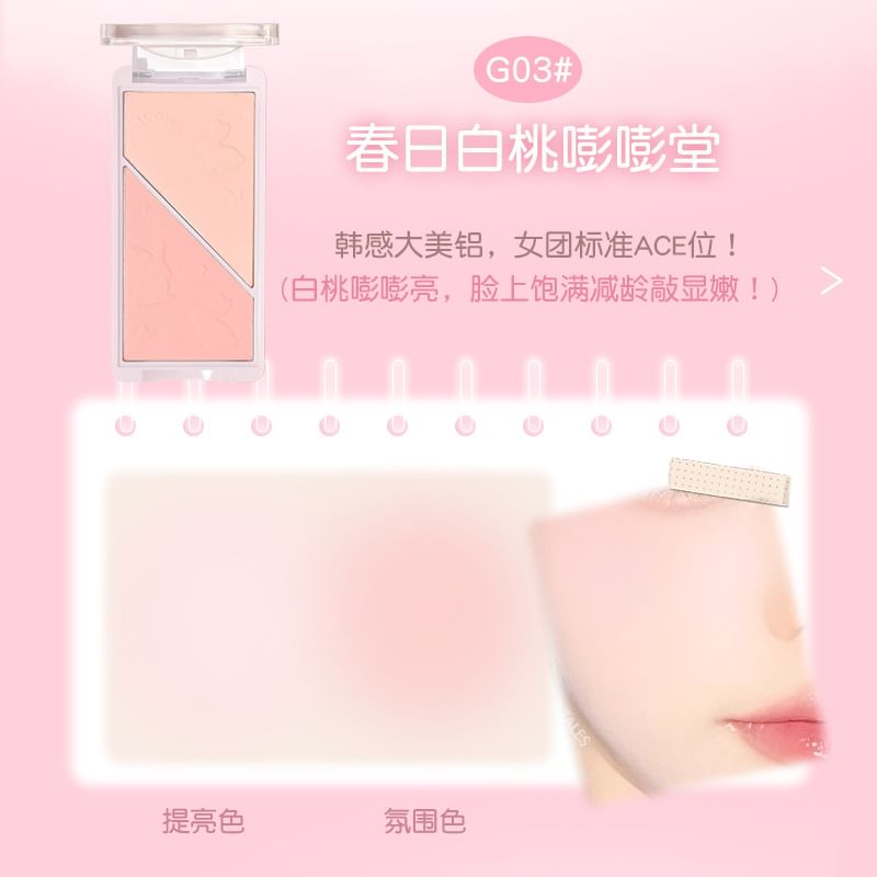 GOGO TALES - Actieve zachte mist poederblush - 4 kleuren