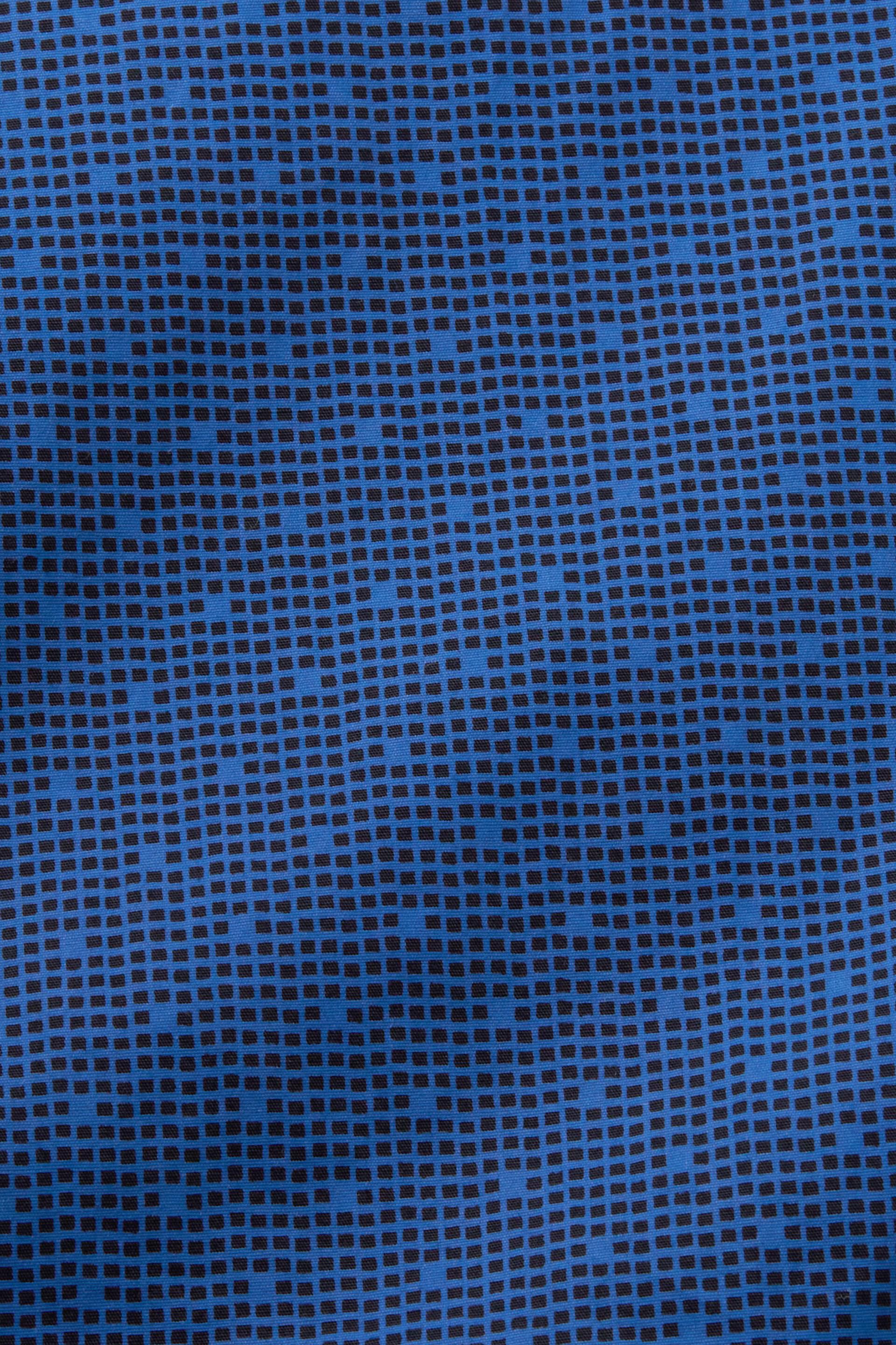 Chemise à col boutonné et motif, 100% coton