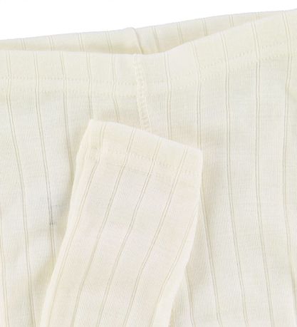 Joha Leggings - Wolle/Seide - Creme