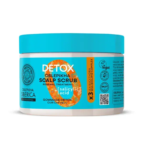 Natura Siberica Oblepikha O Gommage Detox du cuir chevelu à l'argousier 300ml