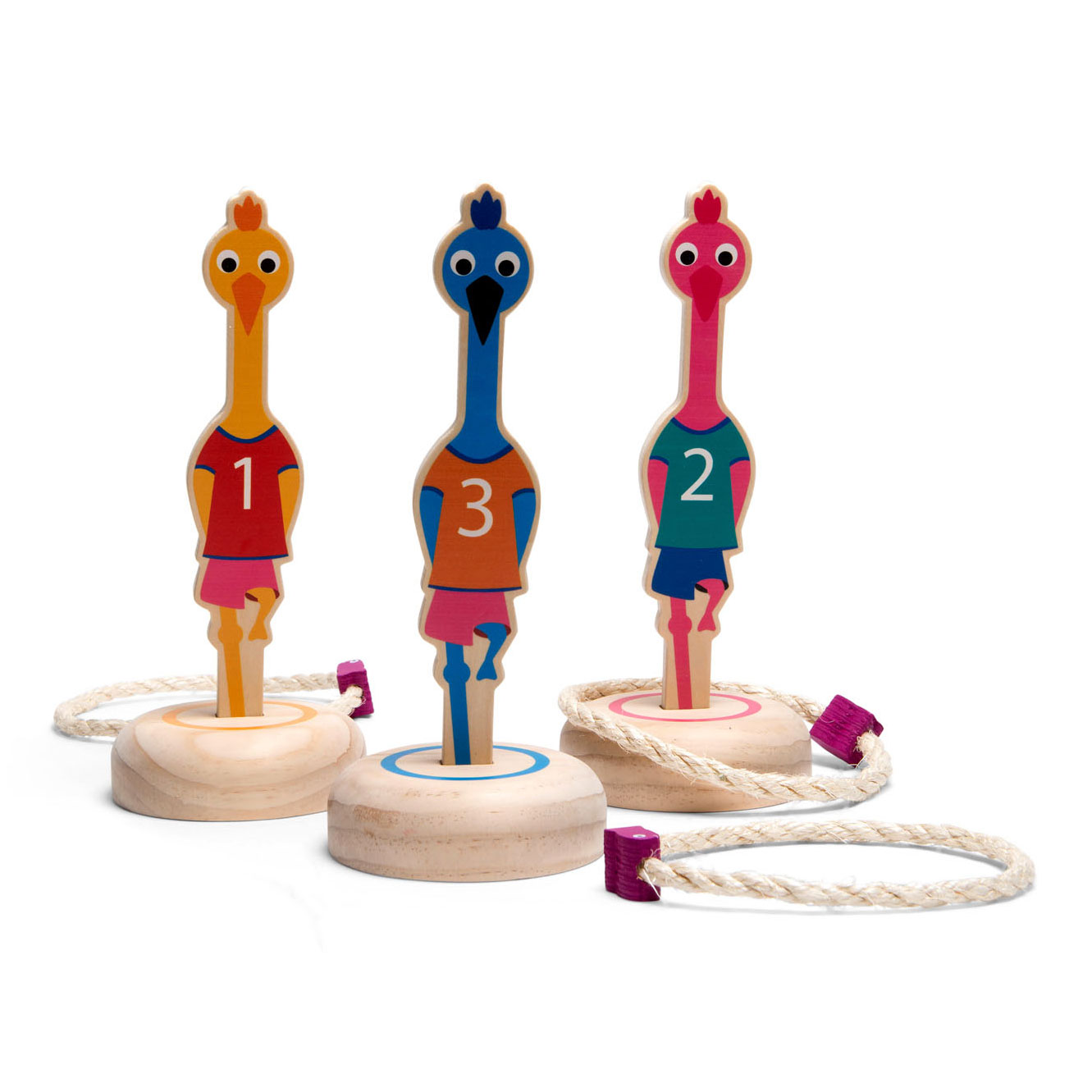 BS Toys Ringwerpen Vogels Hout- Werpspel