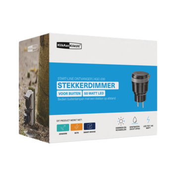 KlikAanKlikUit Stekkerdoos AGC-200 inclusief Dimmer voor Buiten