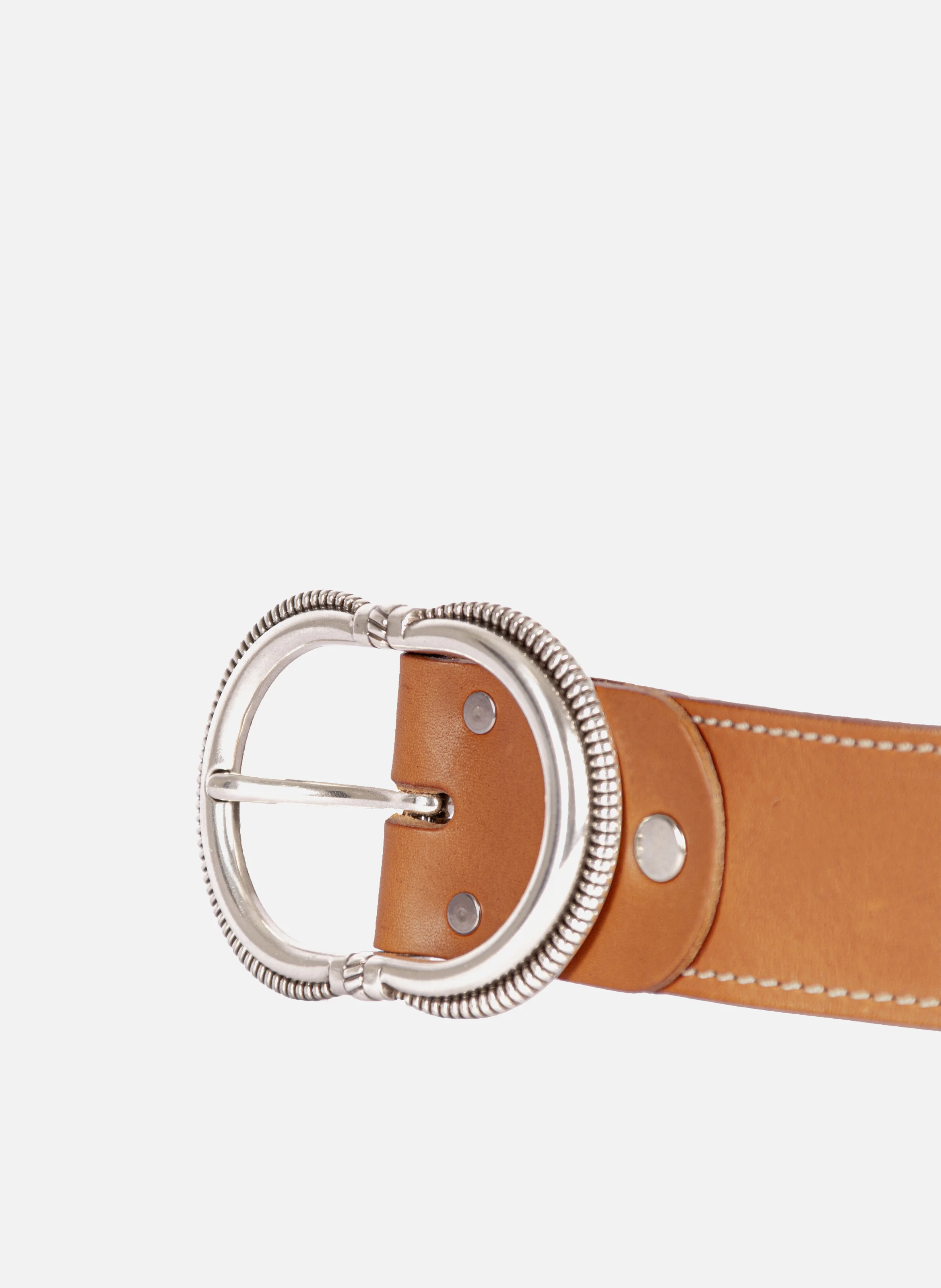 Ceinture camargue cuir | Marron