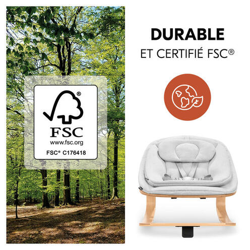 Transat Highchair Bouncer Eco - Gris clair - HAUCK