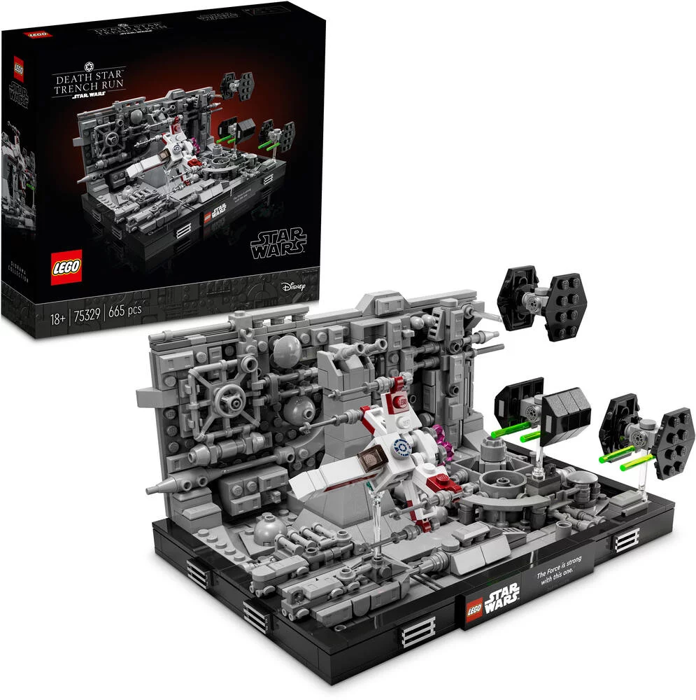 LEGO®STAR WARS 75329 - DIORAMA DE LA POURSUITE DANS LES TRANCHEES DE L'ETOILE DE LA MORT