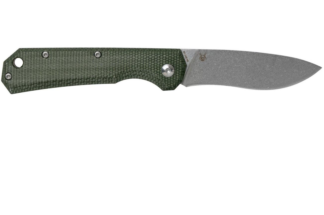 Fox Black Fox Ciol Folding Knife BF-748MI Green Micarta zakmes, Denis Simonutti design