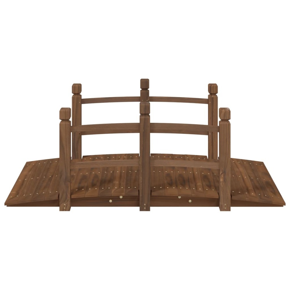 Pont de jardin avec garde-corps 150x67x56cm bois massif épicéa