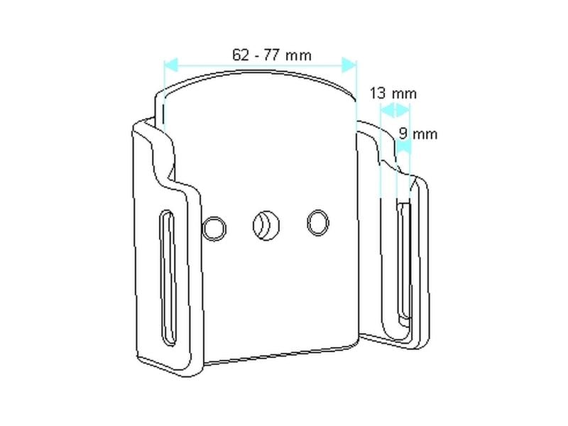 Brodit Smartphone-Halterung 511308 Fahrzeughalterungen