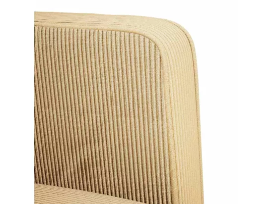 Canapé-chaise accoudoirs vert clair 54 cm tissu velours c?telé