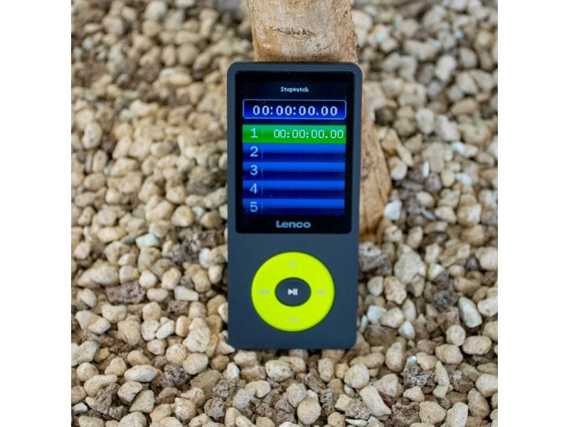 Lenco MP3 Player Xemio-860 Neongrün; Schwarz MP3-Player mit Bluetooth und 8 GB internem Speicher