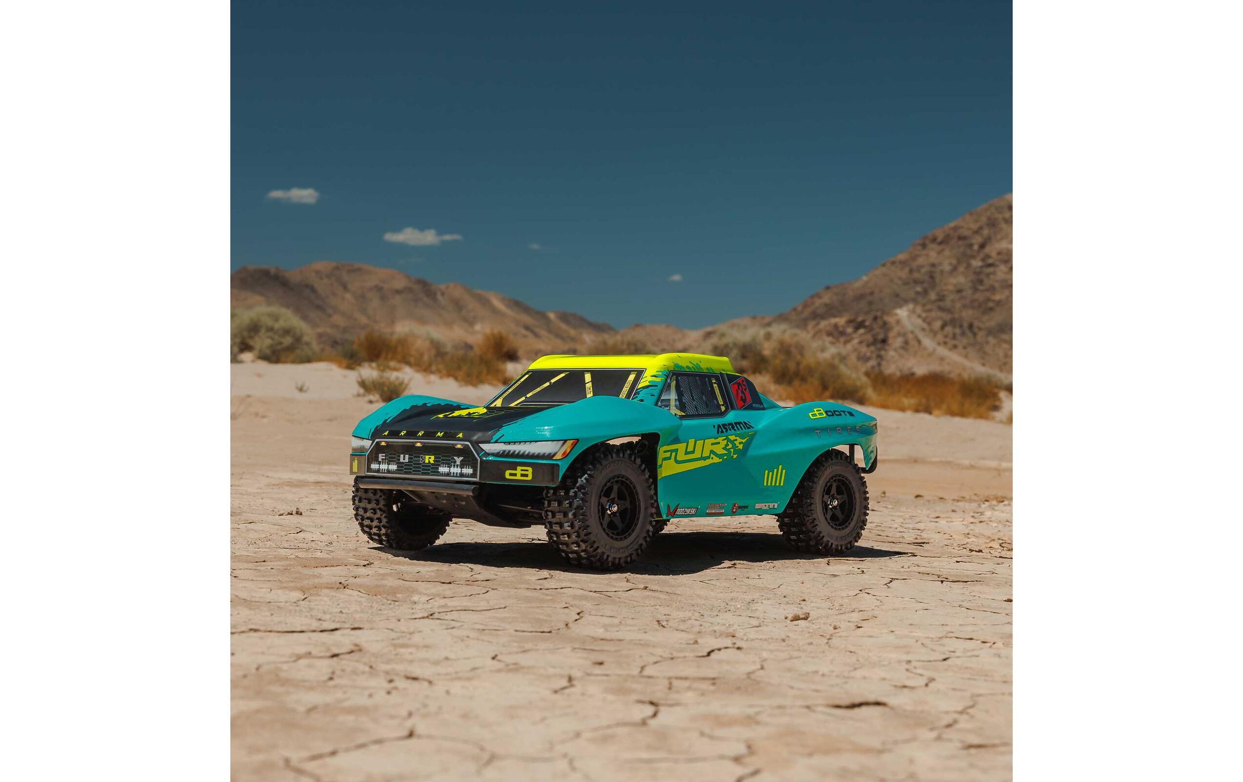 Short Course Truck Fury 223S DSC 2WD Grün ARTR, 1:10<br>Off-Road 2WD Modell mit Brushless Motor