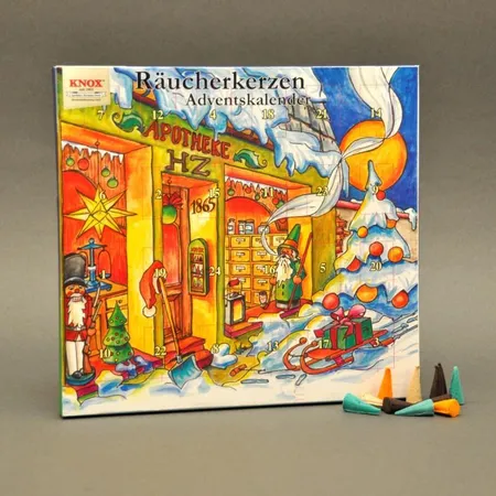 Knox Adventskalender mit 24 Räucherkerzen, sortiert