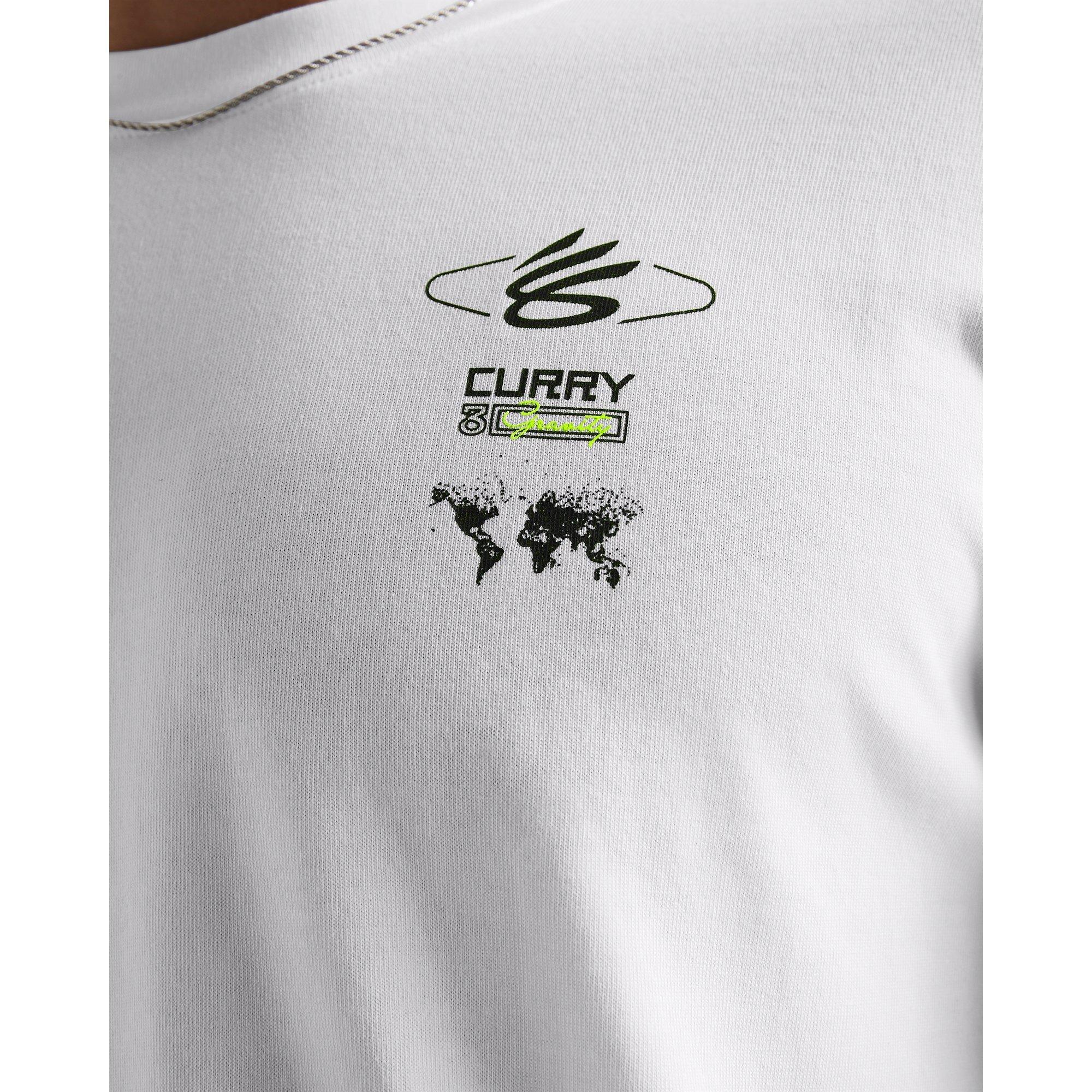 Under Armour UA Curry Verbiage Heavyweight Long Sleeve T Shirt Adults