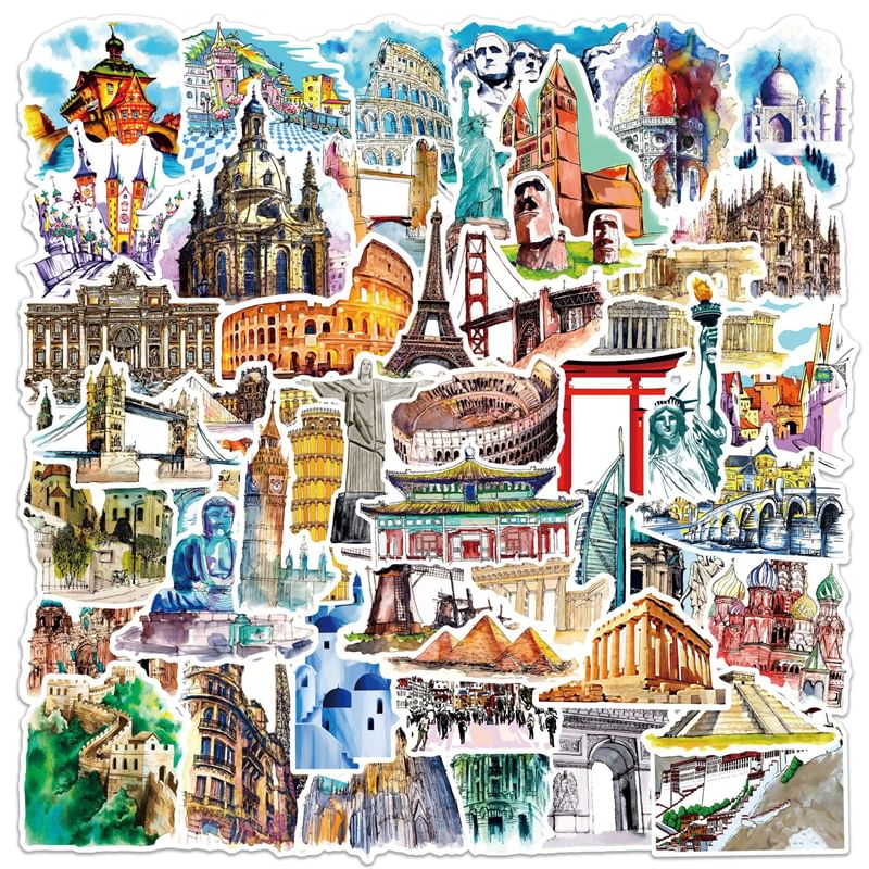 Milena - Reisarchitectuursticker