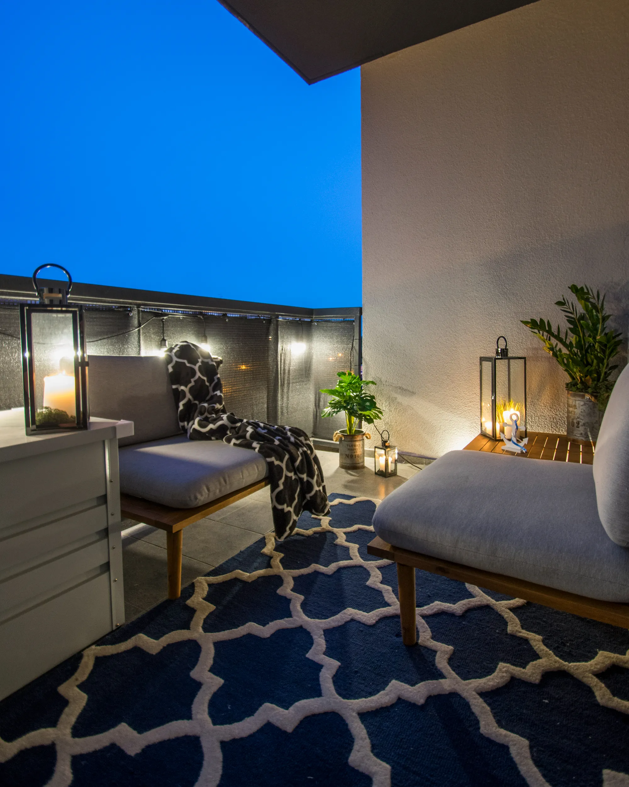 Vloerkleed SILVAN Marineblauw 160 x 230 cm Wol