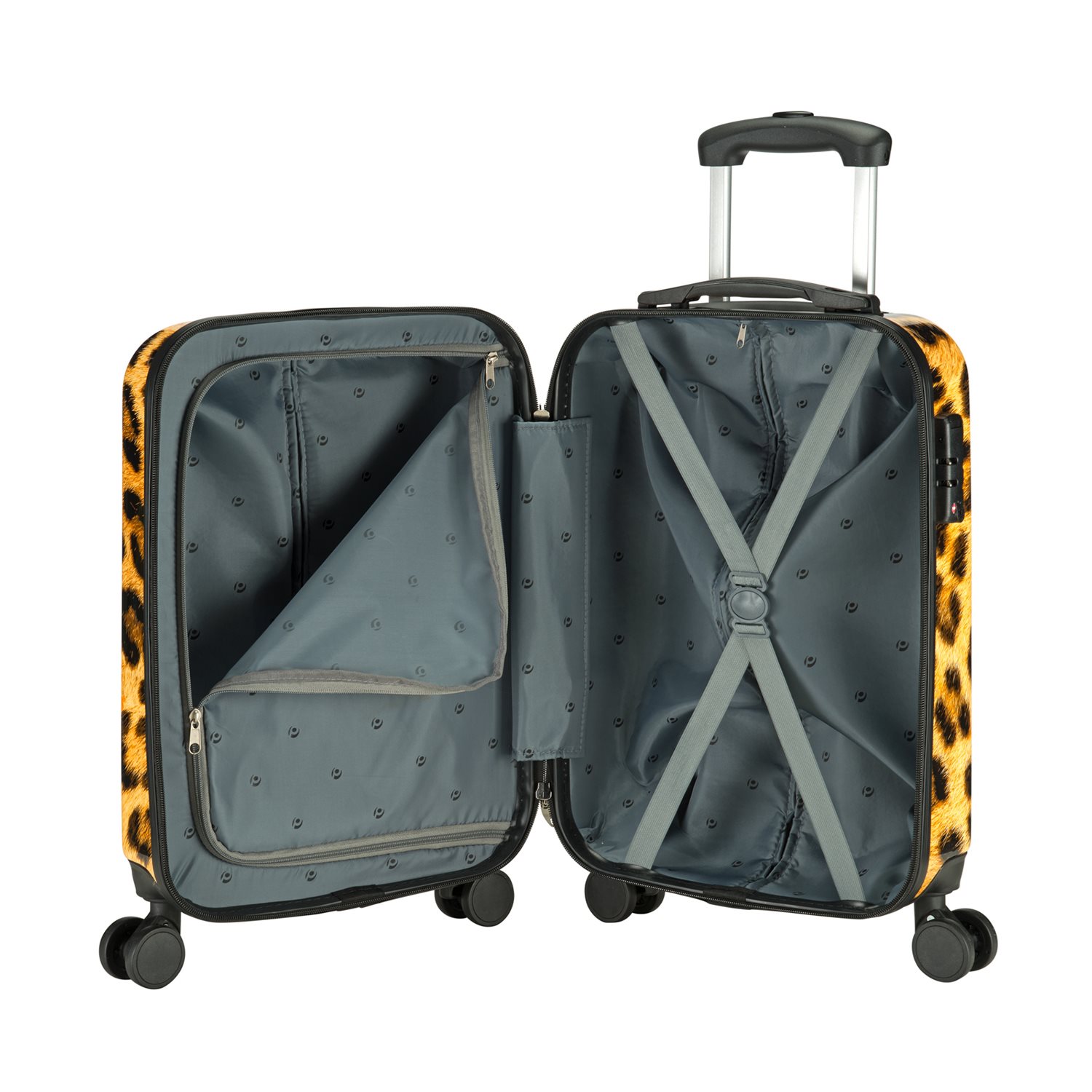 Princess Traveller Animal Print Cabin Trolley leopard II
