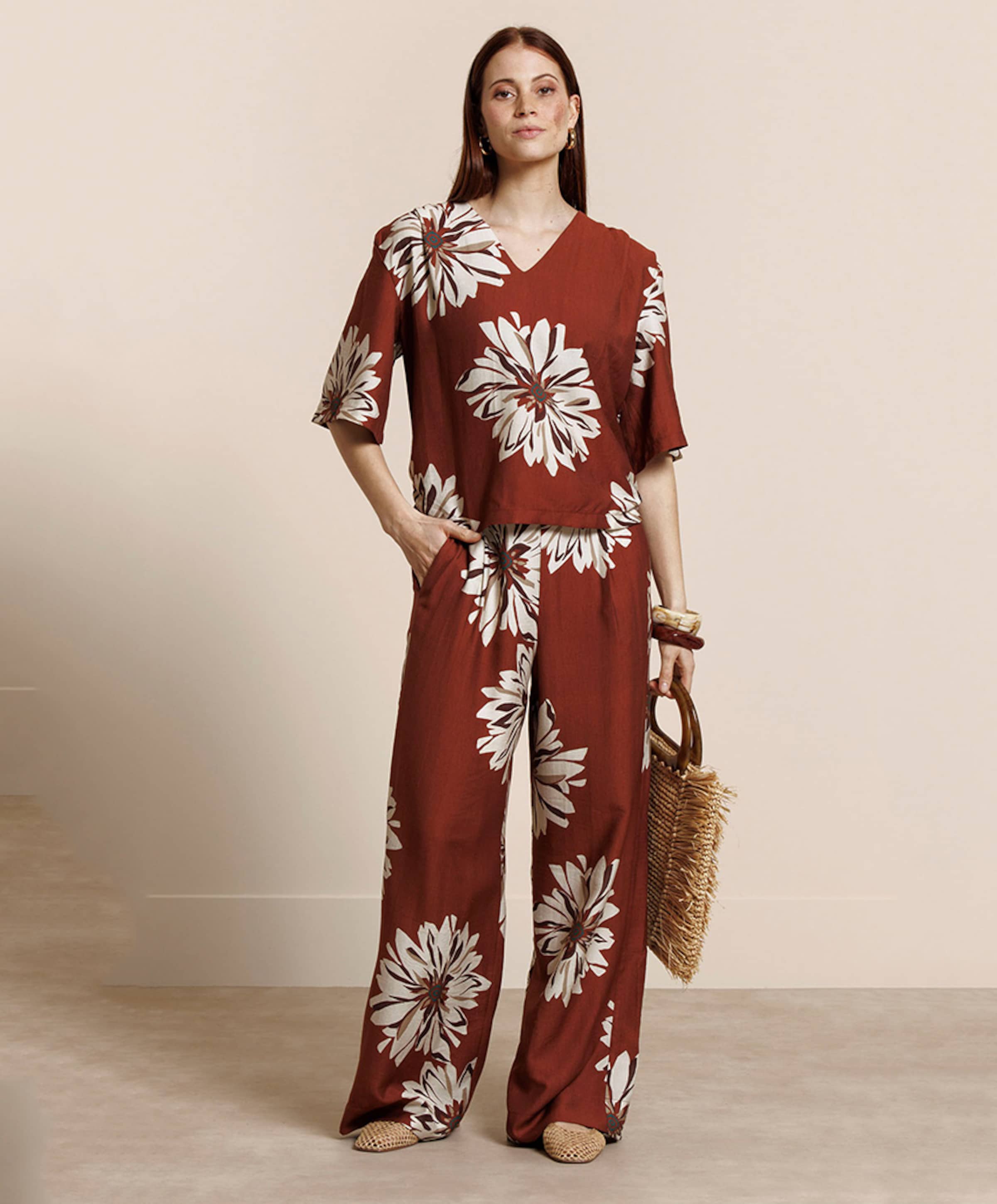 Studio Anneloes Dames blouse brique